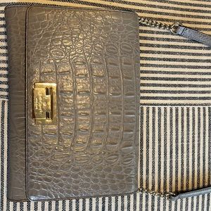 Kate Spade Leather Croc Crossbody Bag